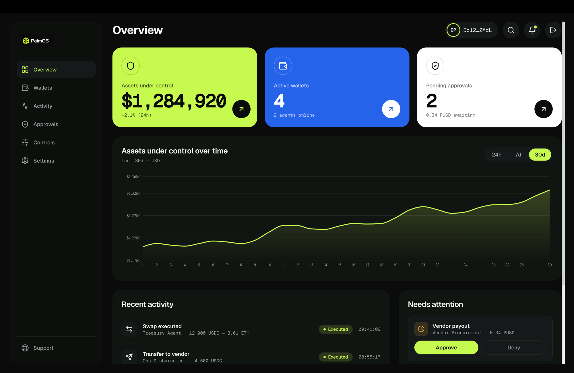 Palmos Software PalmOS — Give agents a wallet. Keep the keys.